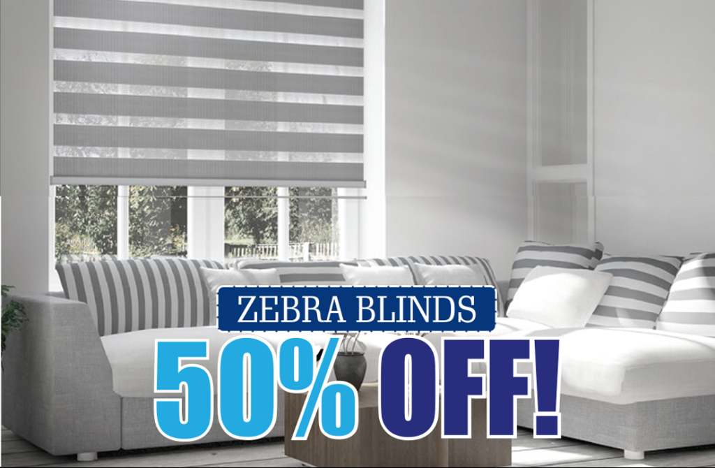 Zebra Blinds 50% Off